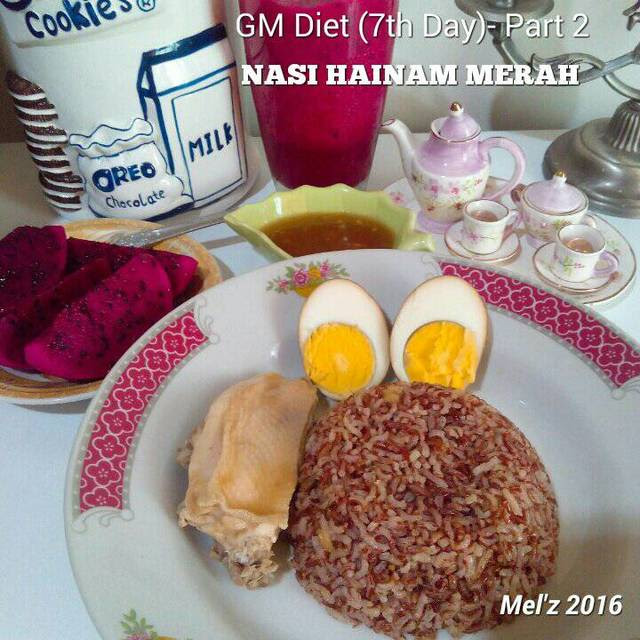 Nasi Hainam Merah by MeL'z 🌸  Resep Masakan Ayam