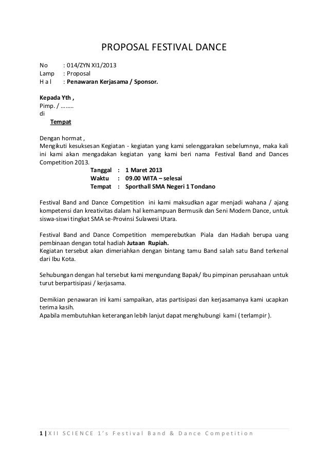 Contoh Surat Permohonan Kerjasama Antar Perusahaan Bagi