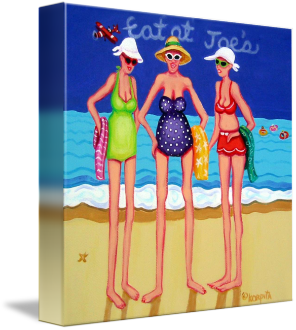 Eat at Joes s Funny  Beach  Women  Seashore by Rebecca Korpita