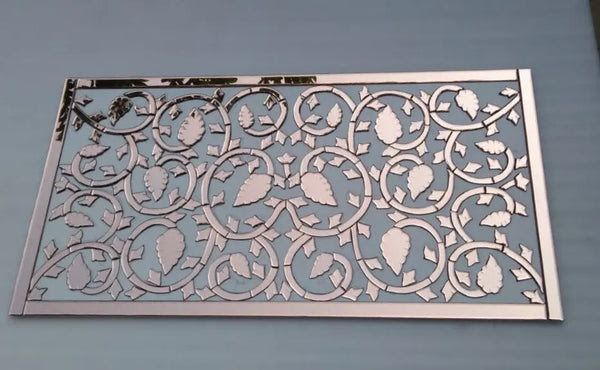 Rose gold metal wall decor. Rose Gold Mirror Wall Art Panel Venetian Design The Boutique Factory 100 Heart Made Products