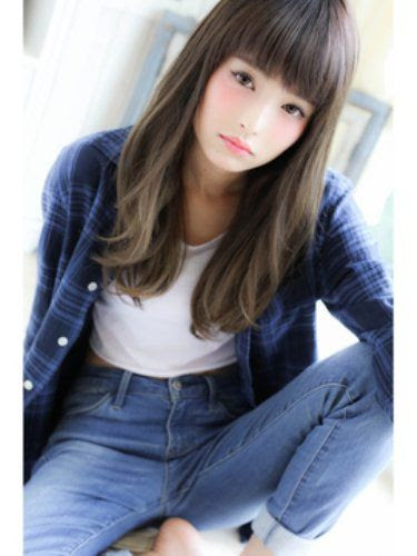 ロングヘア ストレート 面長 Keshvad Dehwar