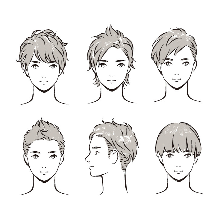 Ayuarekejprmjy 選択した画像 男 髪型 一覧 イラスト 男 髪型 一覧 イラスト