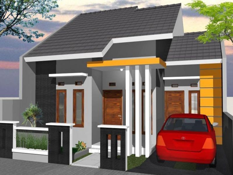 Desain Rumah  Minimalis Sederhana Ukuran  5x12  Desain Rumah 