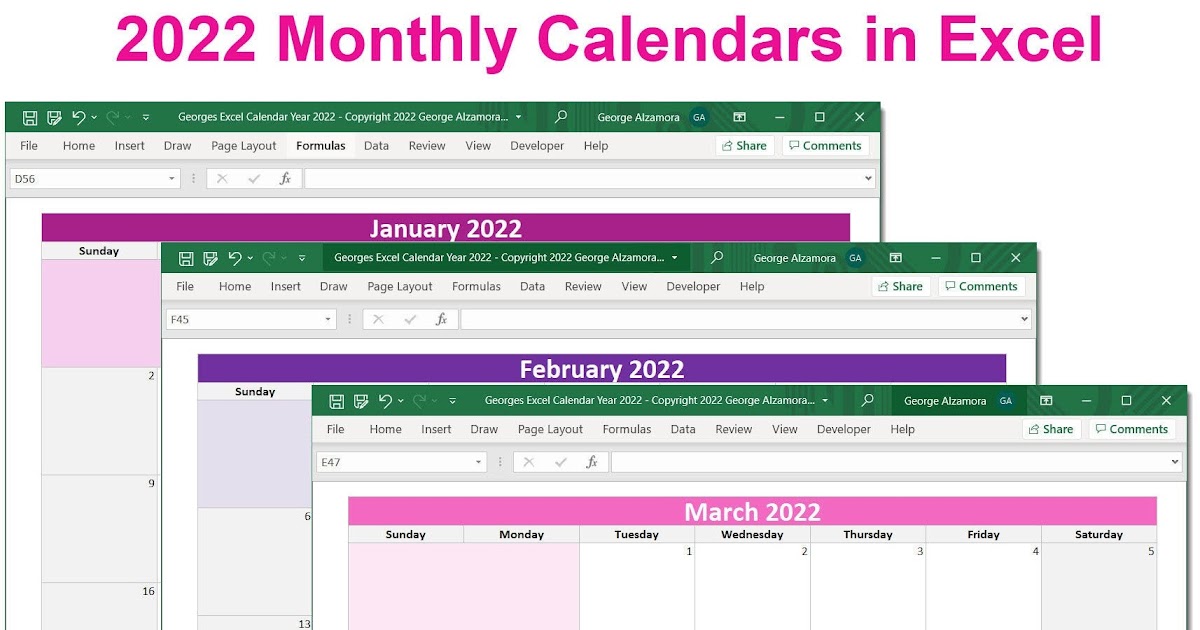 Planners 2022 Printable Calendar One Page / Free 2022 Monthly Calendar