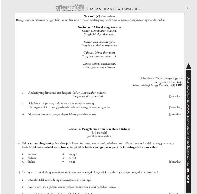 Contoh Soalan Hikayat Indera Nata - Mathieu Comp. Sci.