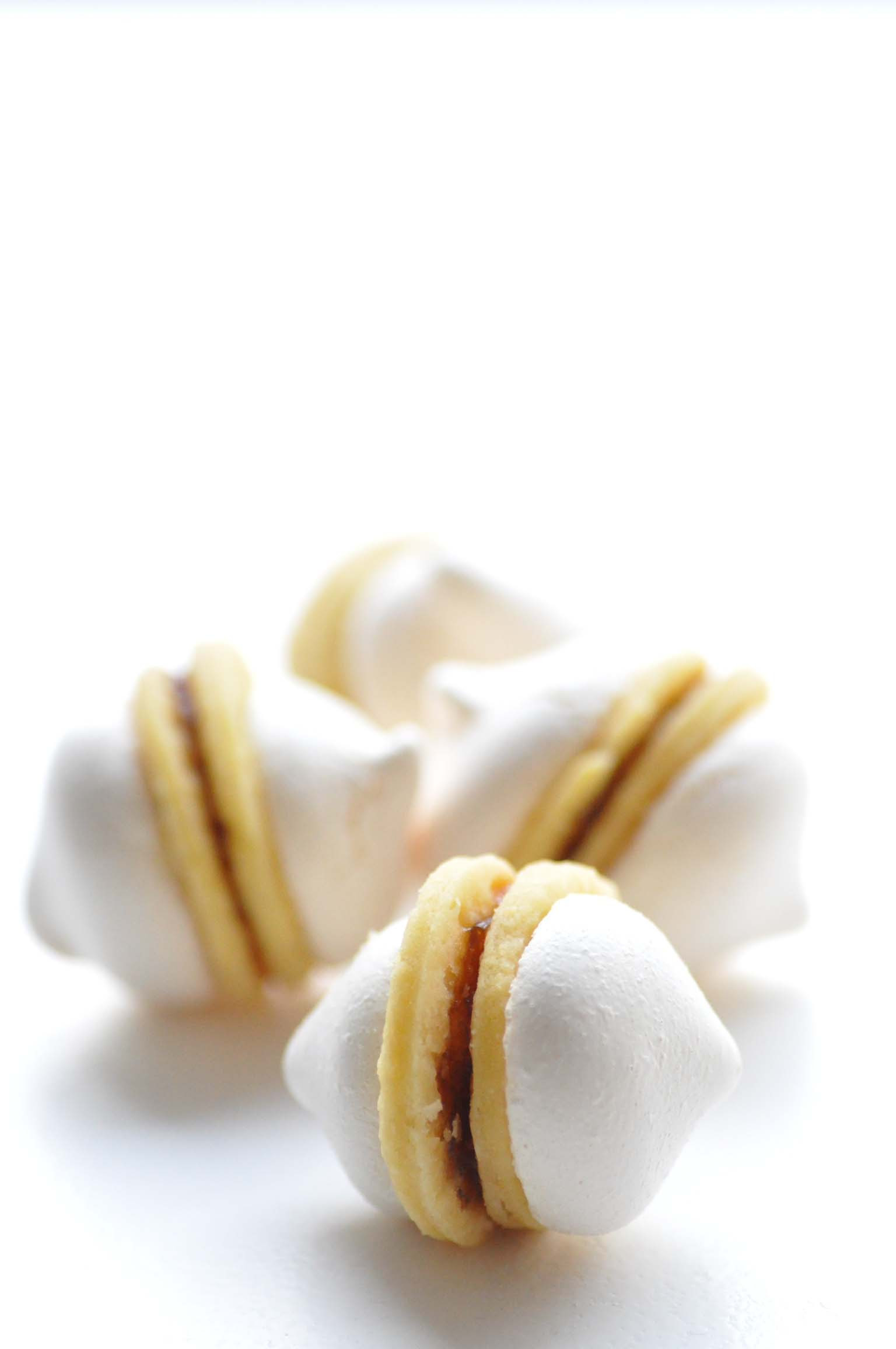 It's perfect for dessert or brunch. Eatable Christmas Gifts Austrian Apricot Jam Meringue Cookies Marillenbusserl Foodiesgarden