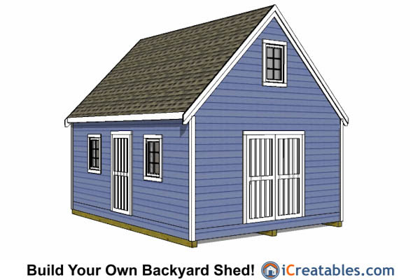 Customize Your Space: 16x20 Shed with Loft
