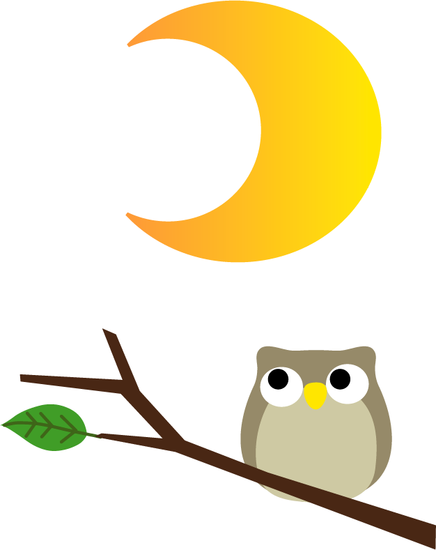 最高の動物画像 心に強く訴える月 イラスト フリー