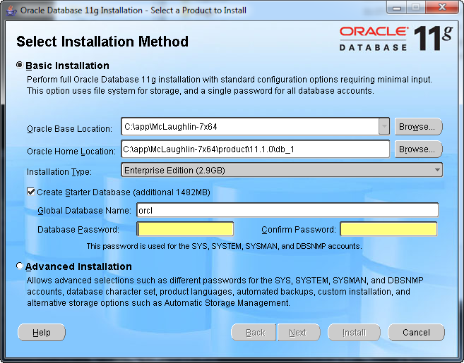 Download the oracle database software installer. Install Oracle Database 11g Release 1 Maclochlainns Weblog