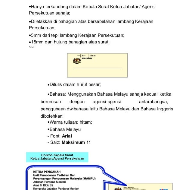 Font Surat Rasmi Kerajaan 2020