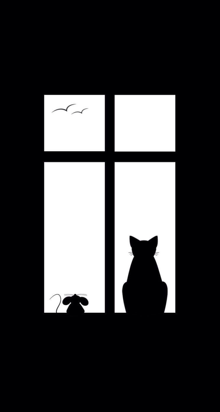 元のスマホ 壁紙 猫 イラスト 最高の花の画像