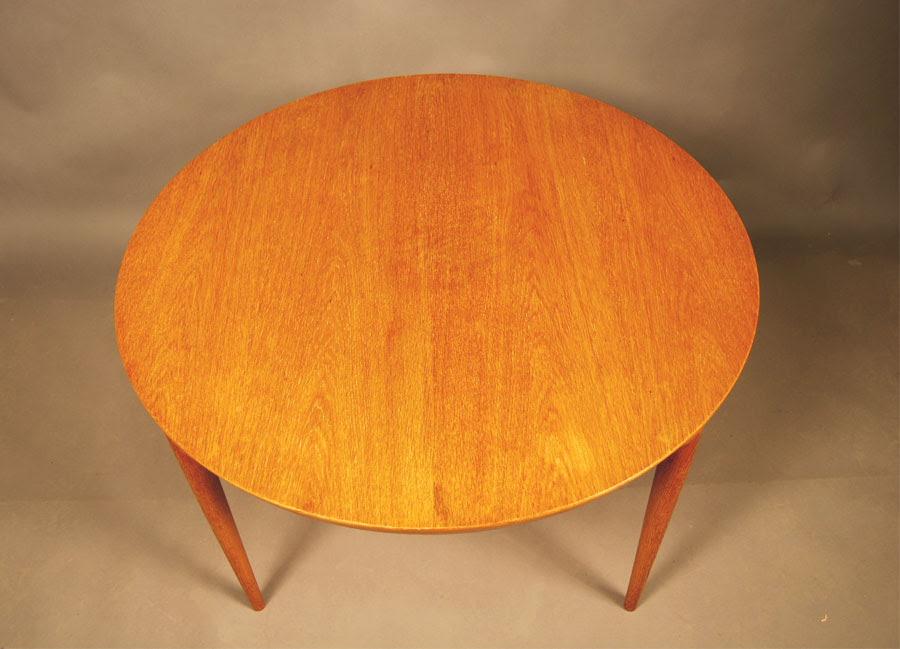 Vintage mid century danish parker style teak round coffee table exc condition. Sold Haslev Round Oak Coffee Table 28d094 Danish Vintage Modern
