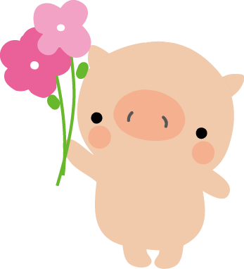 美しい花の画像 トップ100 かわいい ブタ イラスト