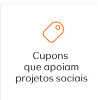 Cupons que apoiam projetos sociais