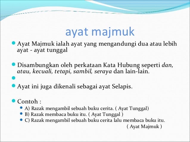 Contoh Ayat Majmuk Sambil - Inventors Day