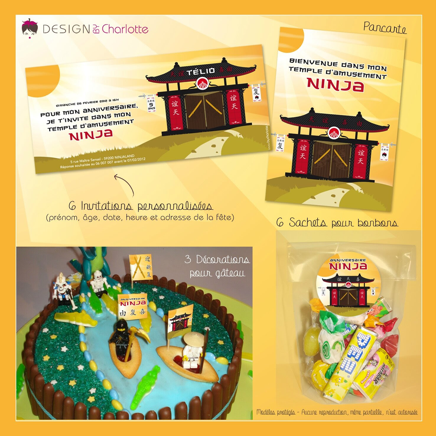 Carte Invitation Anniversaire Ninjago Wizzyloremaria Official