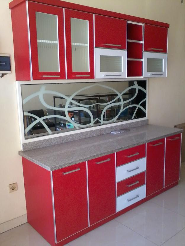 Berrumah Minimalis 1 Set Lemari Dapur 