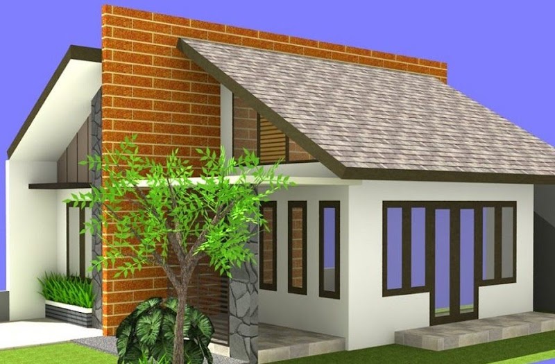 Inspirasi Populer Rumah Minimalis Sederhana Atap Miring