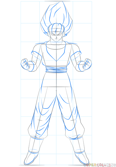 We support all android devices such as samsung, google, huawei, sony, vivo, motorola. How To Draw Goku Super Saiyan Step By Step Drawing Tutorials