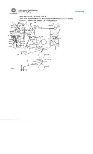 John Deere 3010 Ignition Switch Wiring Diagram - Wiring ...