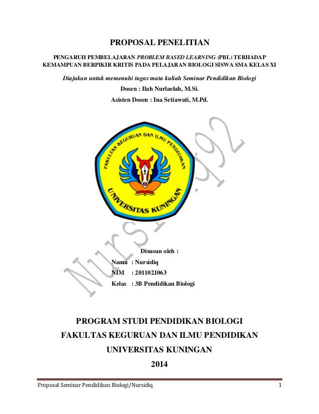 Contoh Jurnal Penelitian Biologi - Our Families Journey