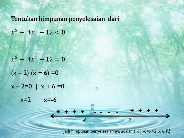 Contoh Himpunan Penyelesaian Persamaan Kuadrat - Tweeter 