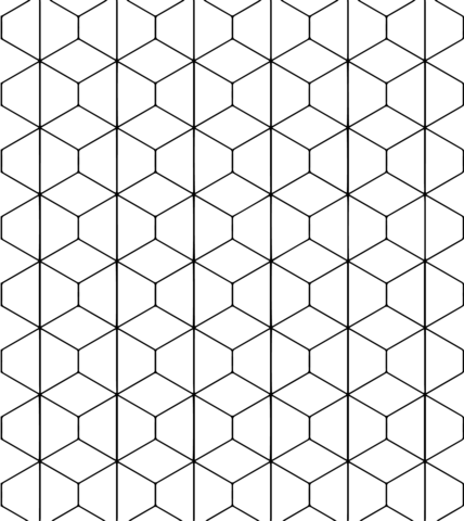 Trapezoid worksheets printable friday, february 7, 2020 add comment edit. Tessellation With Rhombus And Trapezoid Coloring Page Free Printable Coloring Pages