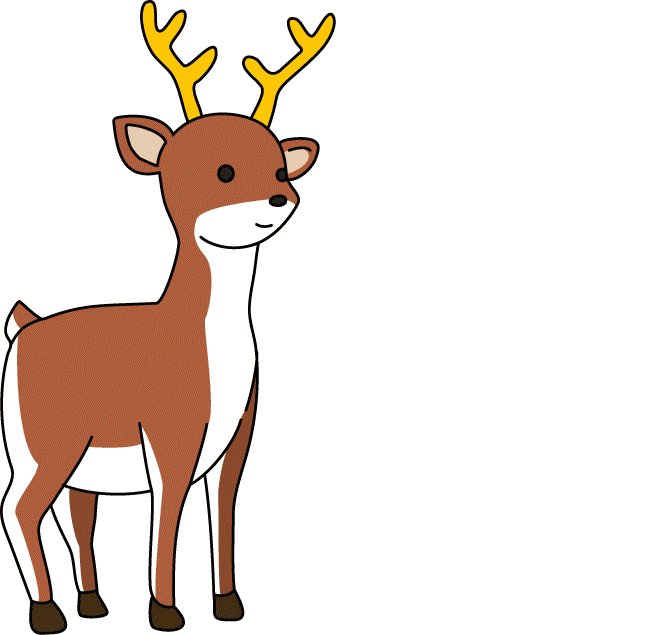 最高の手書き かわいい 鹿 イラスト 簡単 すべてかわいい動物