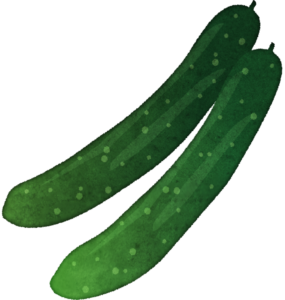 きゅうり の イラスト Kawekirunloro