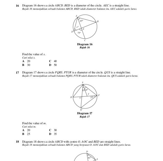 Soalan Matematik Form 3 - Contoh 0108