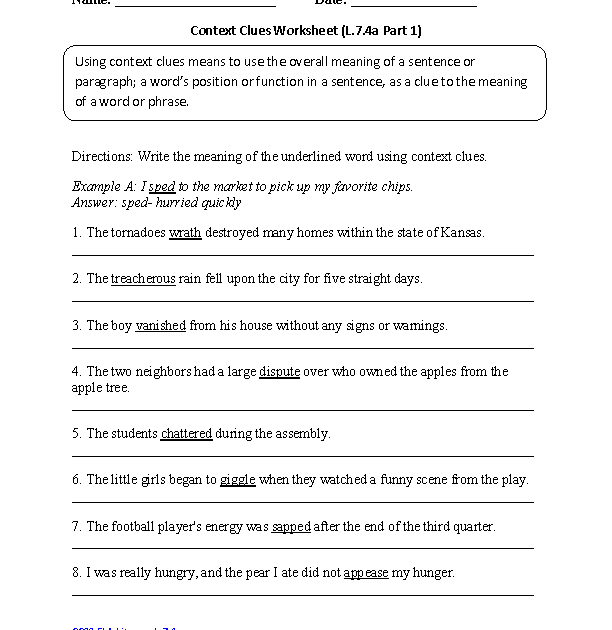 printable english worksheets grade 7 7th grade worksheet