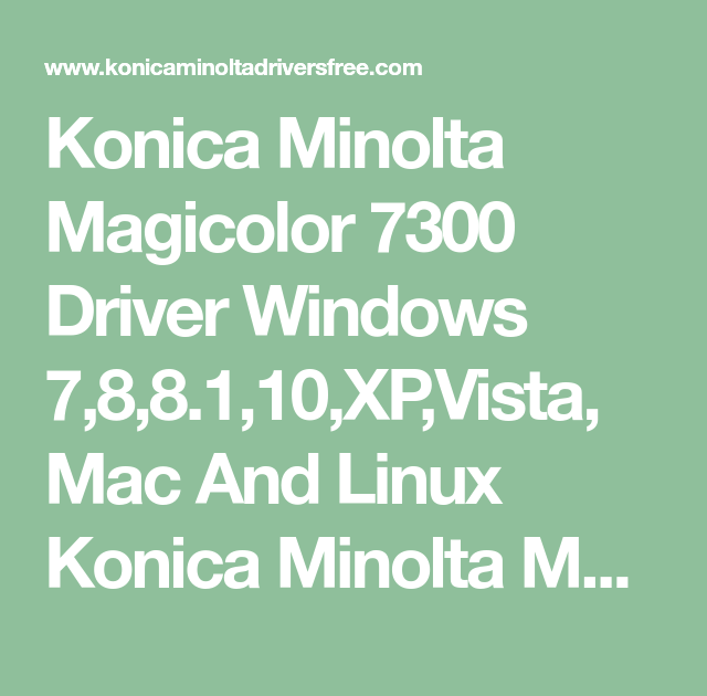 Bizhub 20P Printer Driver Download / Konica minolta ...