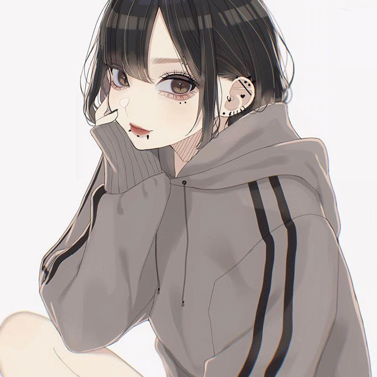 アニメ画像について ベストパーカー女子 イラスト フリー