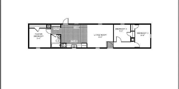 Floor Plan For 1976 14X70 2 Bedroom Mobile Home ...