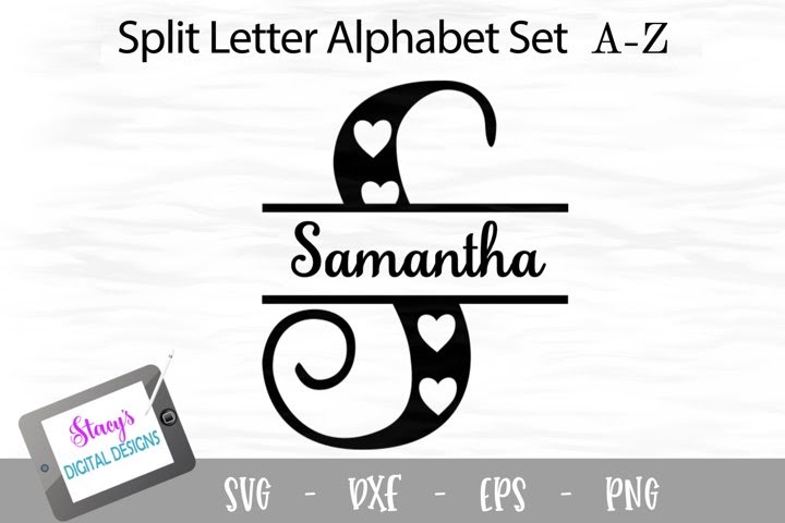 Download Svg Single Letter Monogram Border French - Layered SVG Cut File