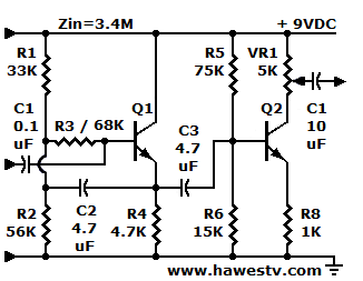 Npn transistor, c1815 pdf download kexin industrial, c1815 datasheet pdf, pinouts, data sheet, equivalent, schematic, cross reference, obsolete, circuits electronic component search and free download site. Diy Transistor Preamp With High Impedance