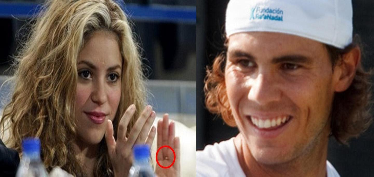 Rafa, 33, and maria, 31, have been in a relationship together since 2005. Shakira Moved The Wedding Ring On The Middle Finger Rafael Nadal Photo 11688449 Fanpop