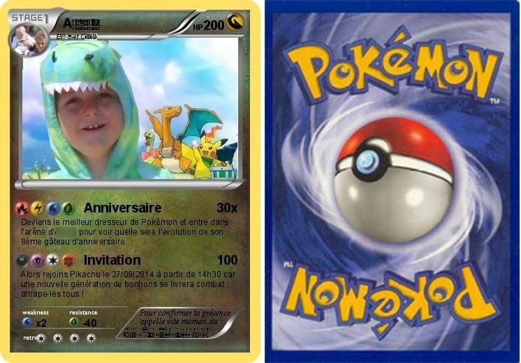 Carte Invitation Anniversaire Pokemon Gratuite A Imprimer Garcon Helaine