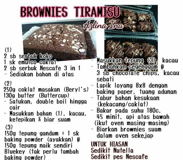 Resepi Kek Coklat Brownies Kedut - Spa Spa q