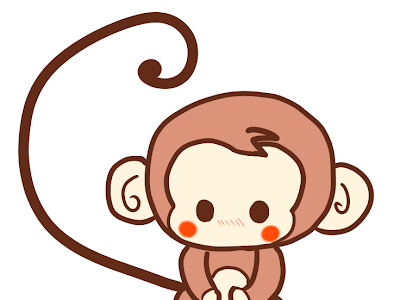さる 日光 イラスト かわいい 113401