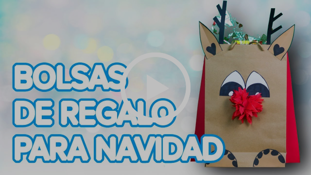 Cómo hacer una bolsa decorada para los regalos para Navidad | Manualidades infantiles