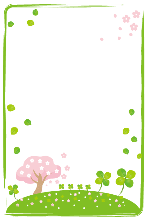 美しい花の画像 ユニークフレーム イラスト フリー 春