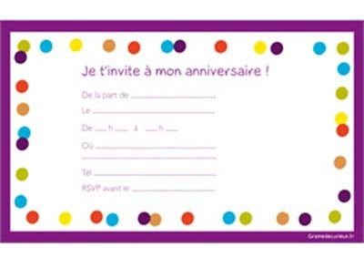 Carte Invitation Anniversaire A Imprimer Gratuite Ado Nanaryuliaortega News