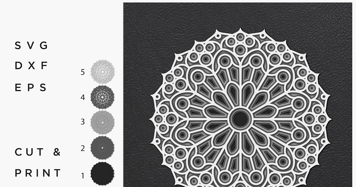 Download Mandala Layered Jeep Svg - Layered SVG Cut File