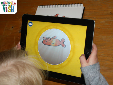 The resulting images come to life when you touch them with your finger or move. Squigglefish Ipad Camera Technology Brings Artwork To Life Ipad Kids
