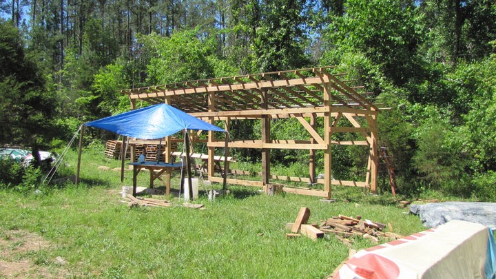 Wood plant: Open sided pole barn plans