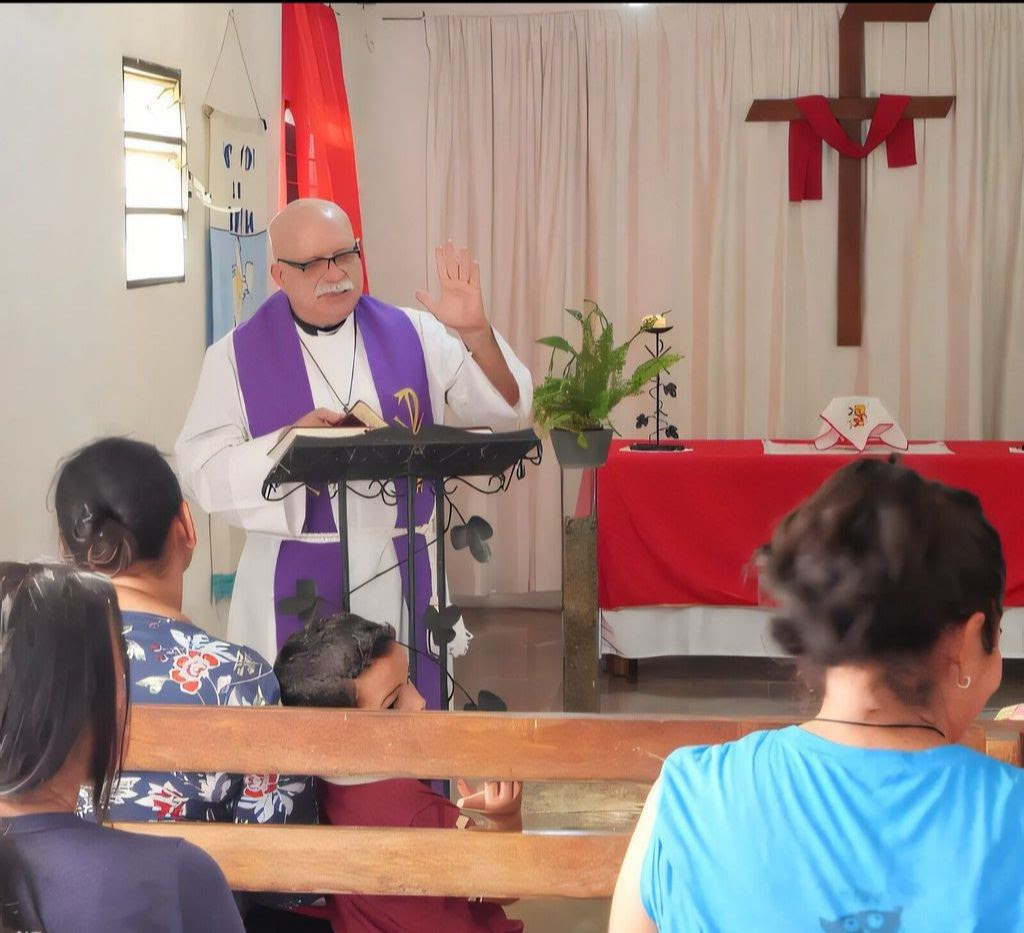 Preaching at Corpus Christi.