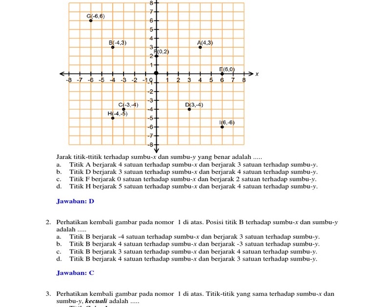 Contoh Soal Matematika Kelas 8 Semester 1 Kurikulum 2013