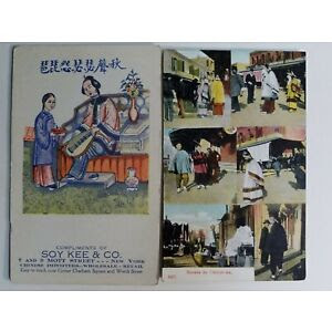 2 Vintage Postcard Chinatown Multi Vi…