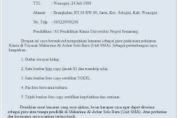 Contoh Surat Lamaran Cpns Kemenkumham 2010 Download